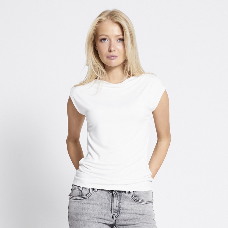 Soft feel top "Livia" Off white